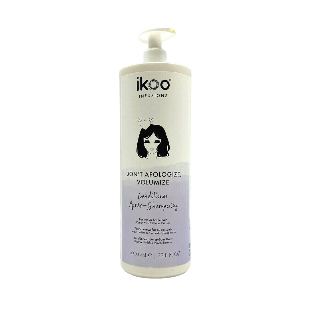 Ikoo Don't Apologize Volume Conditioner For Thin, Brittle Hair 33.8 oz