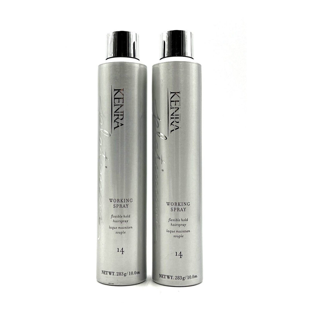 Kenra Platinum Working Spray Flexible Hold Hairspray #14 10 oz-2 Pack