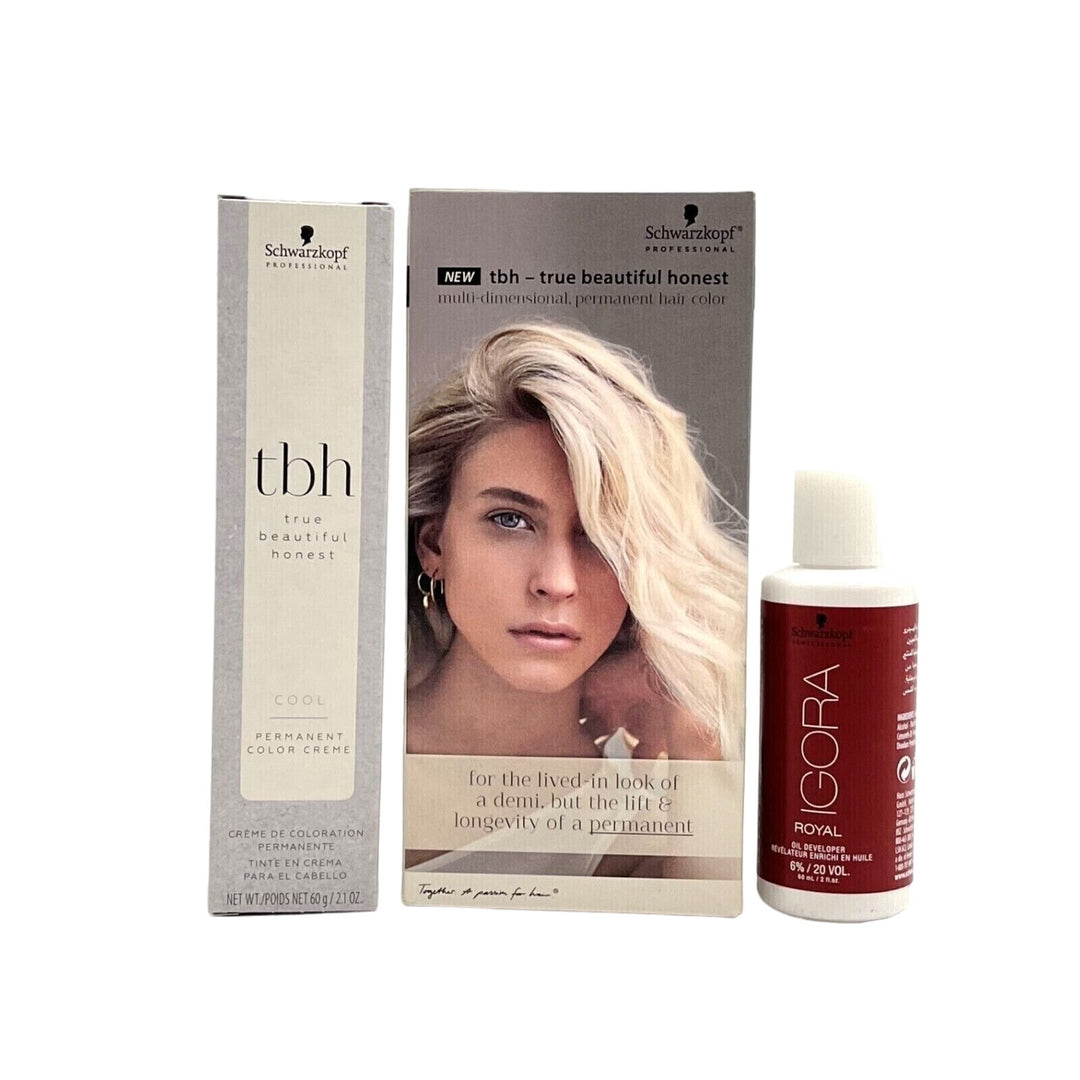 Schwarzkopf True Beautiful Honest Kit(Extra Light Blonde+20 Volume 2 oz)