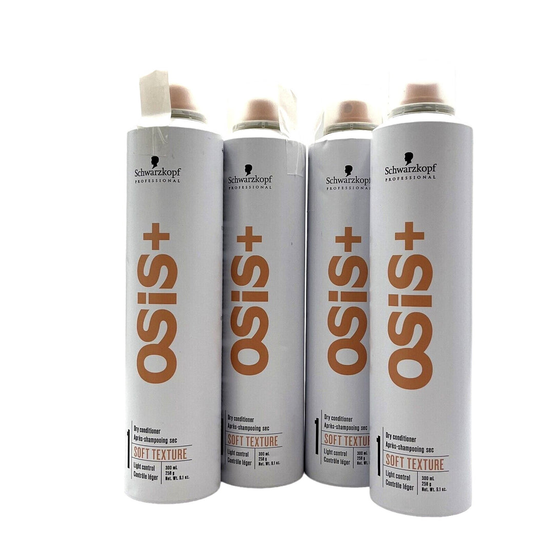 Schwarzkopf OSIS+ Dry Conditioner Soft Texture Light Control 9.1 oz-4 Pack