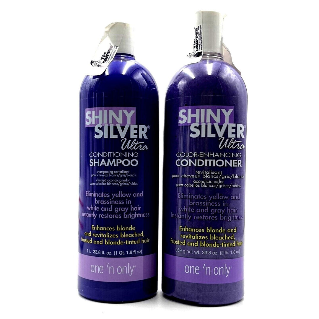 One N Only Shiny Silver Ultra Shampoo & Conditioner 33.8 oz Duo