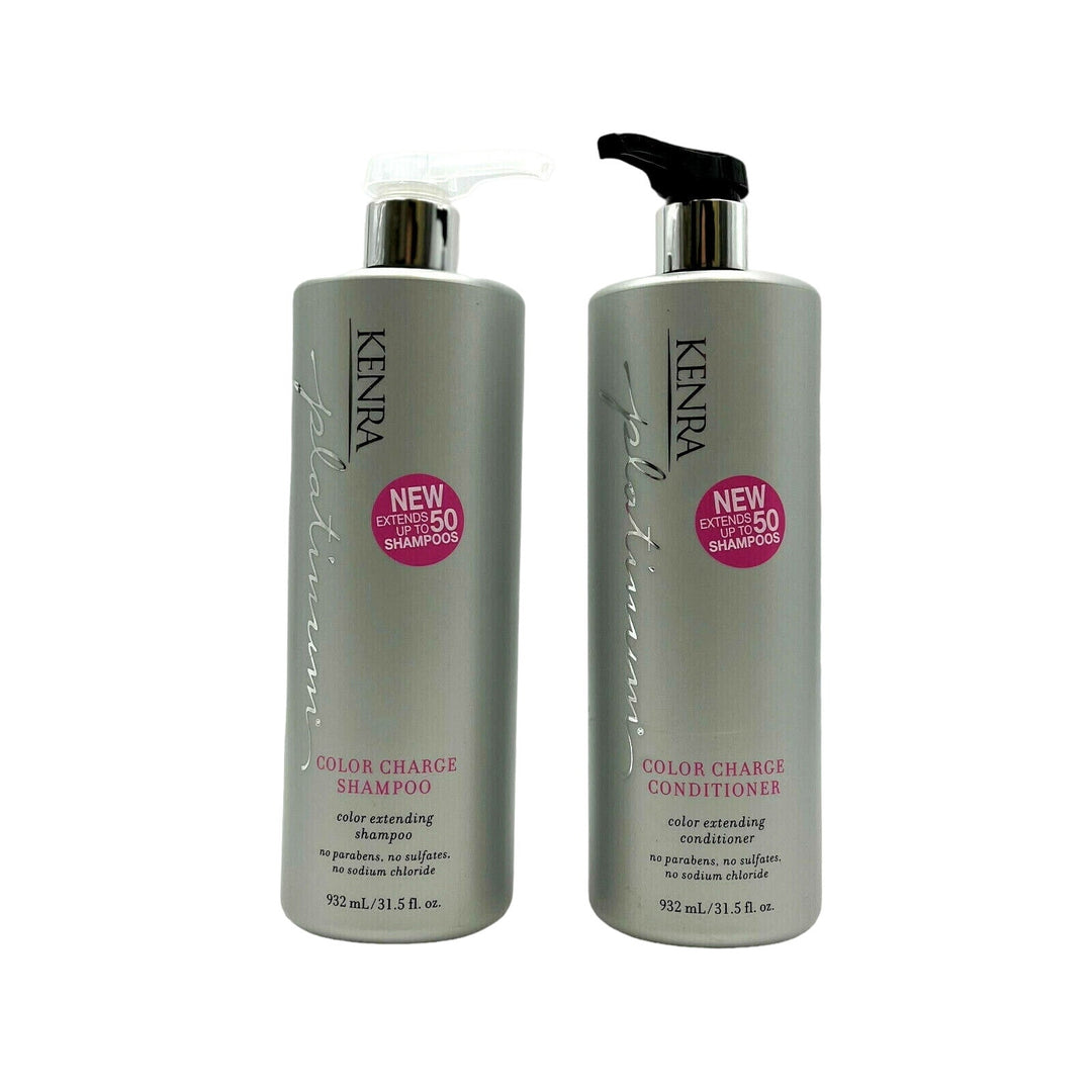 Kenra Platinum Color Charge Shampoo & Conditioner Color Extending 31.5 oz Duo