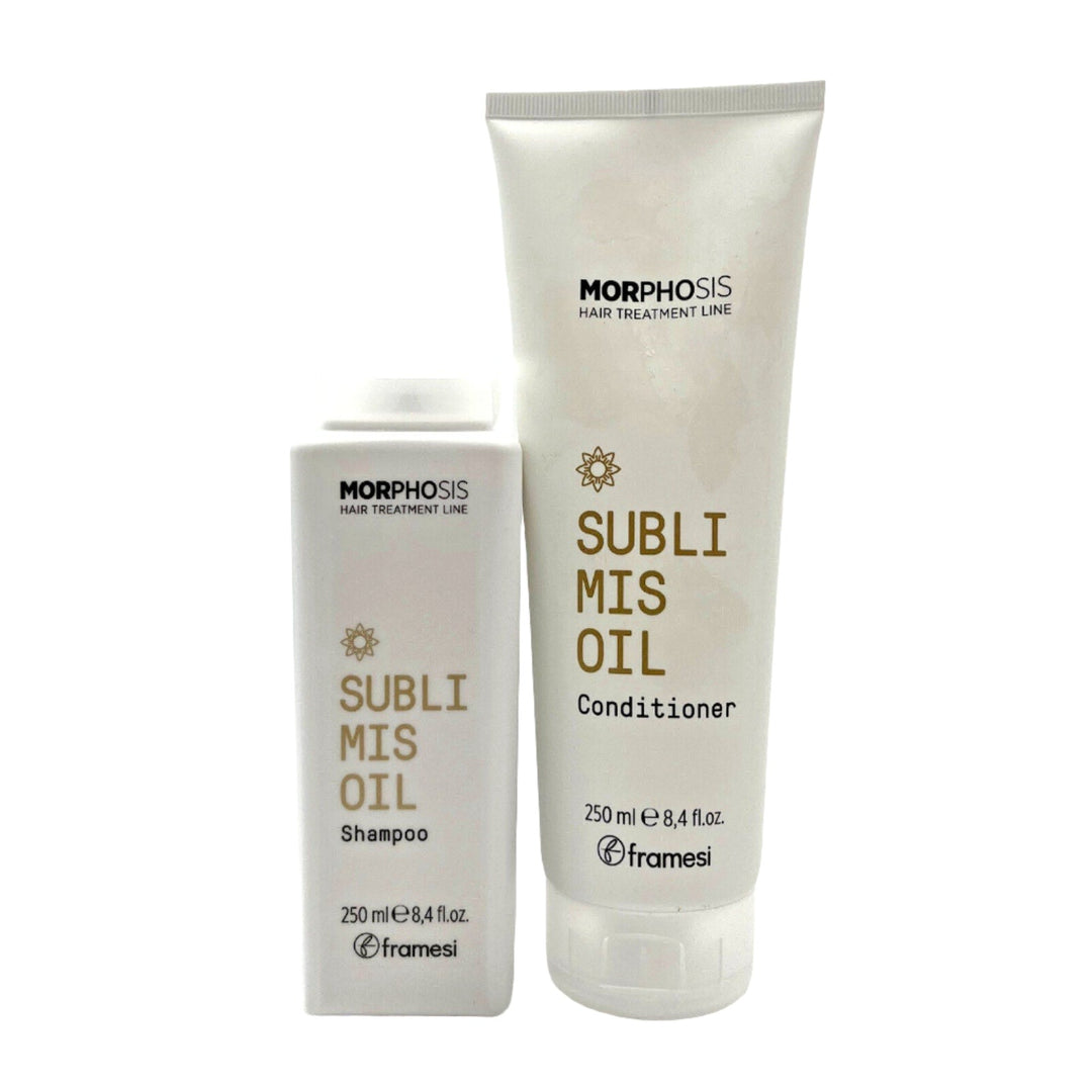 Framesi Morphosis Sublimis Oil Shampoo & Conditioner - Dry Dehydrated 8.4 oz Duo