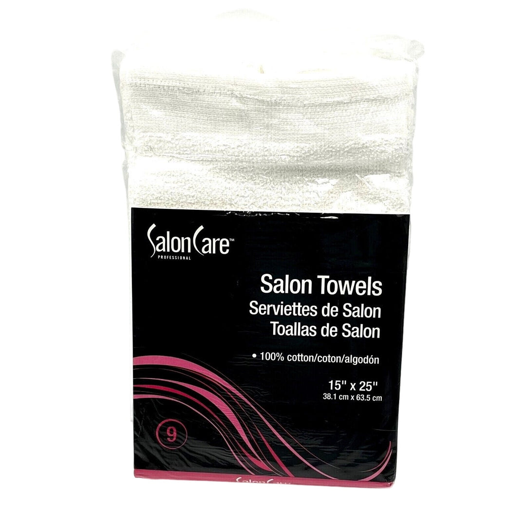 Salon Care Salon Towels 15"x25" 9 counts