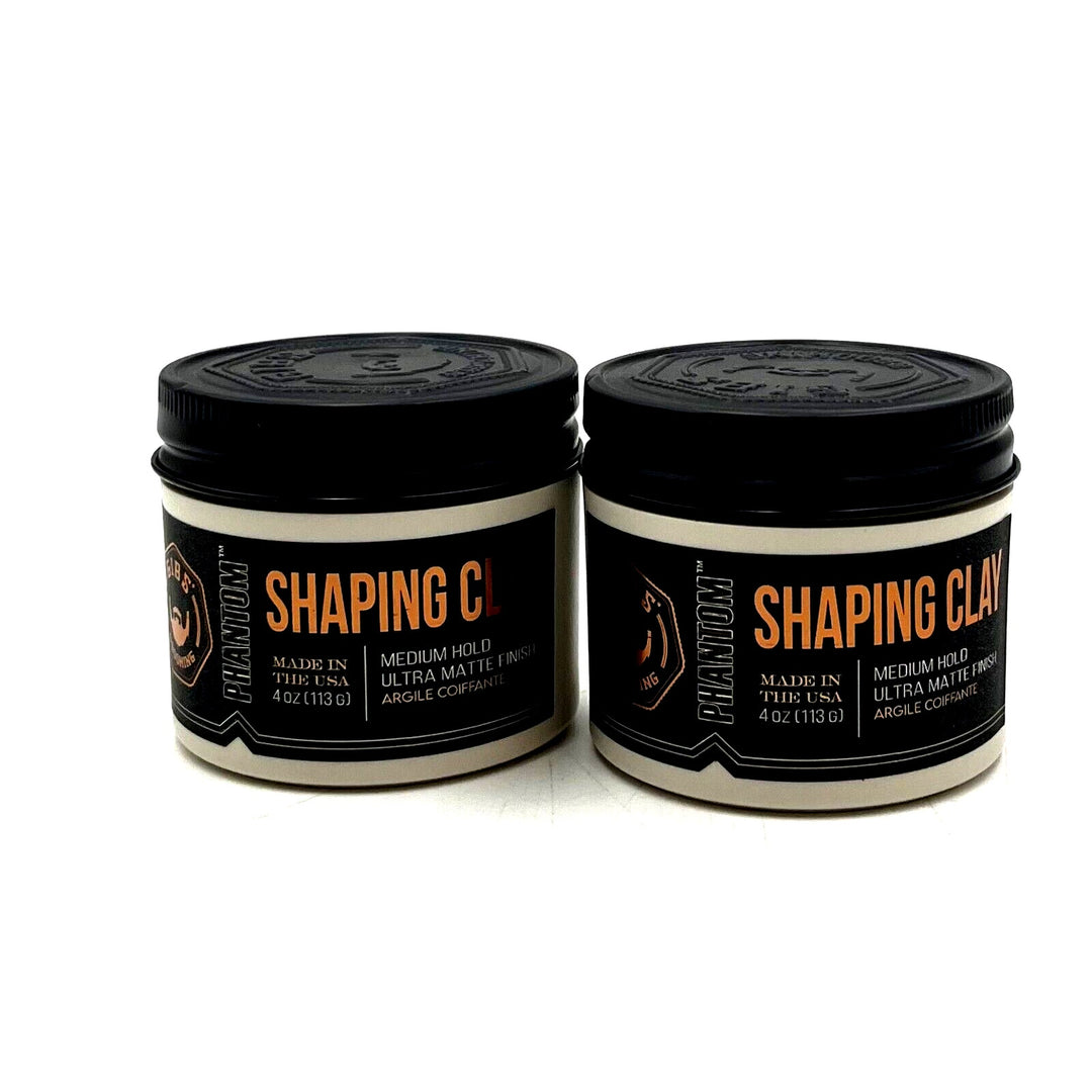 GIBS Phantom Shaping Clay Medium Hold Ultra Matte Finish 4 oz-2 Pack