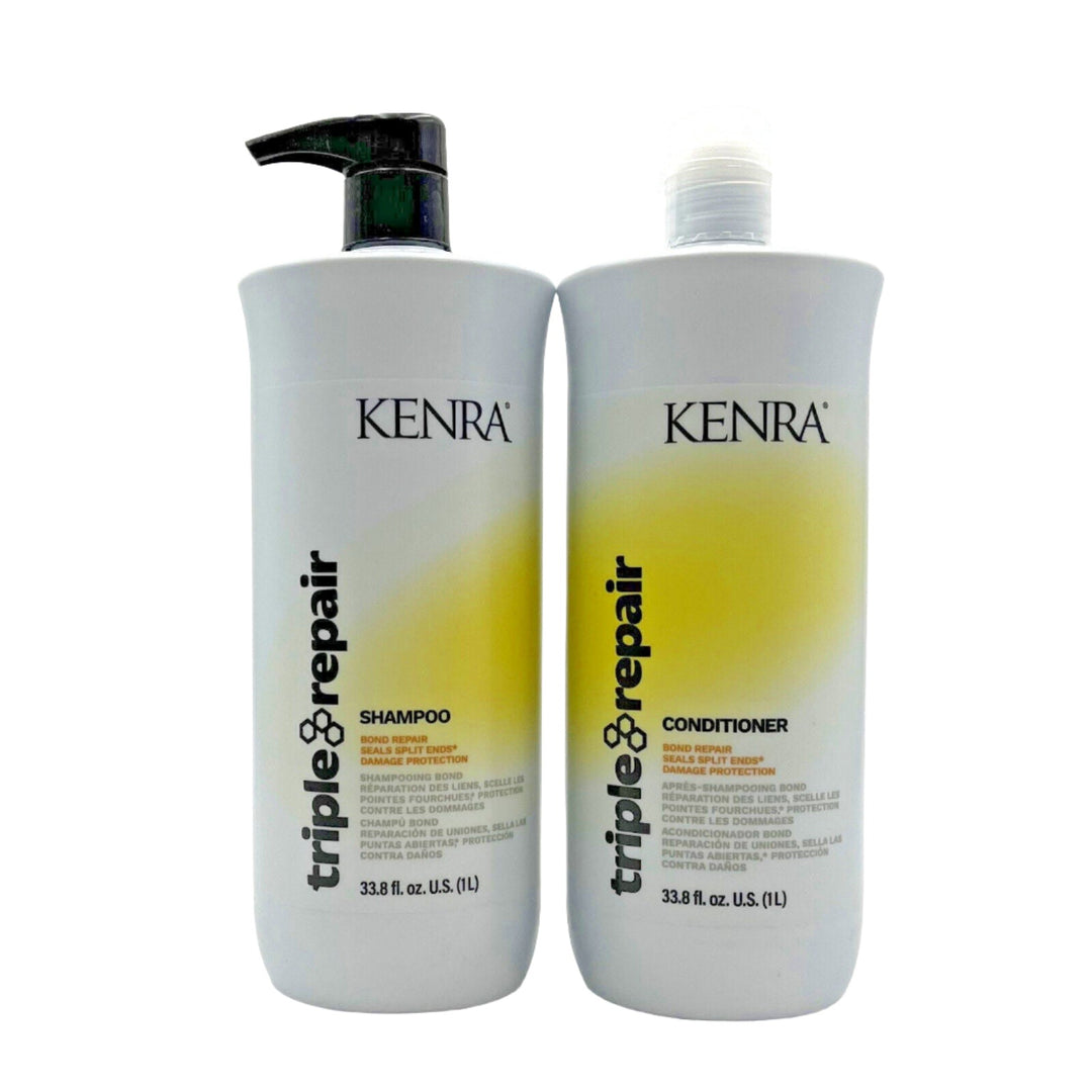 Kenra Triple Repair Shampoo & Conditioner For Bond Repair 33.8 oz Duo