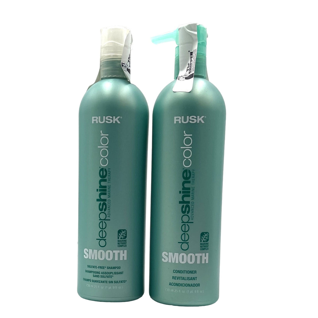 Rusk Deepshine Color Smooth Sulfate-Free Shampoo & Conditioner 25 oz