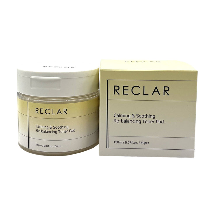 Reclar Korean Luxury Calming & Soothing Re-Balancing Toner Pad 5.07 fl.oz 60pcs