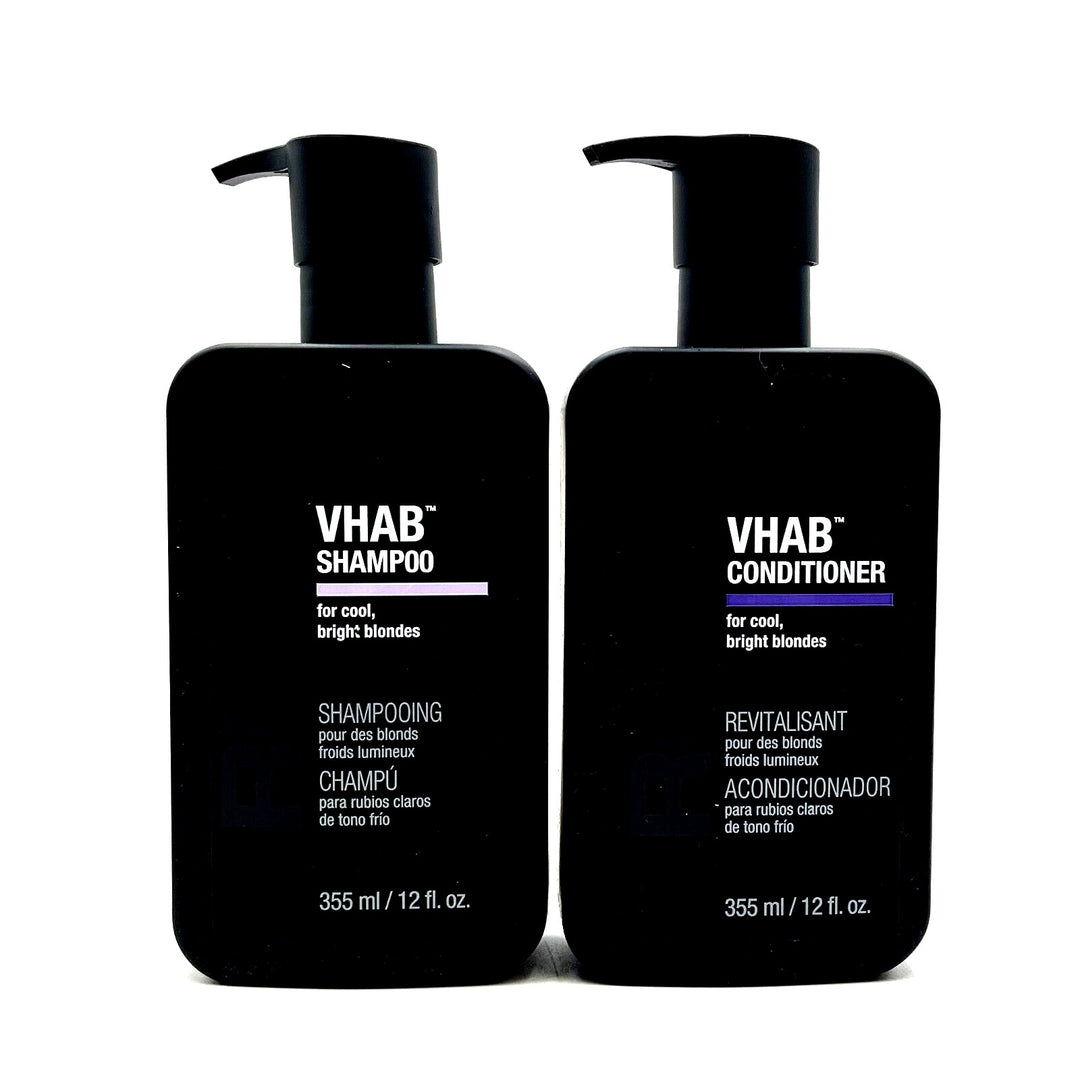 Rusk VHAB Shampoo & Conditioner - Cool, Bright Blonde 12 oz Duo