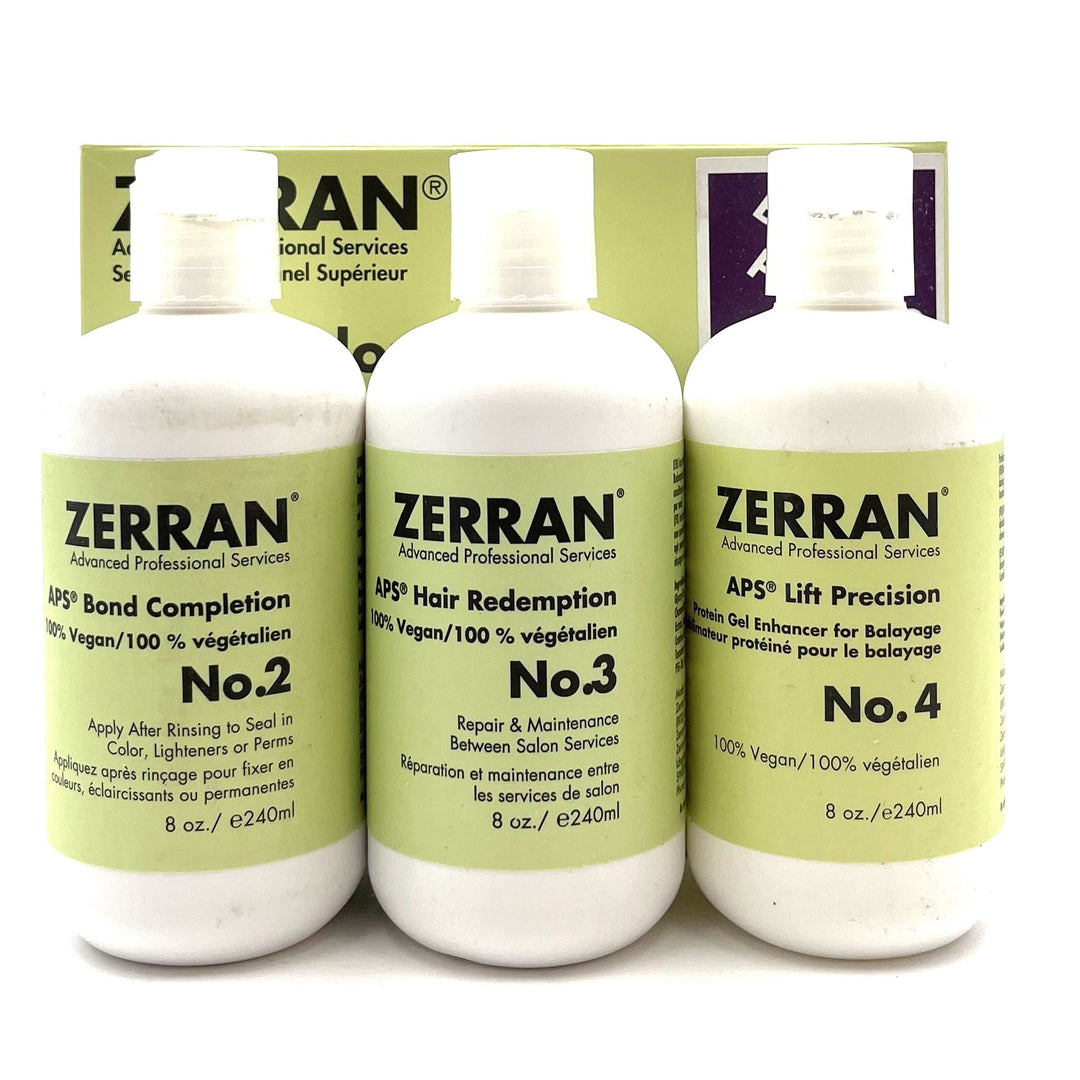 Zerran APS Salon Kit(No.2 Bond No.3  Redemption  No.4 Lift Precision)