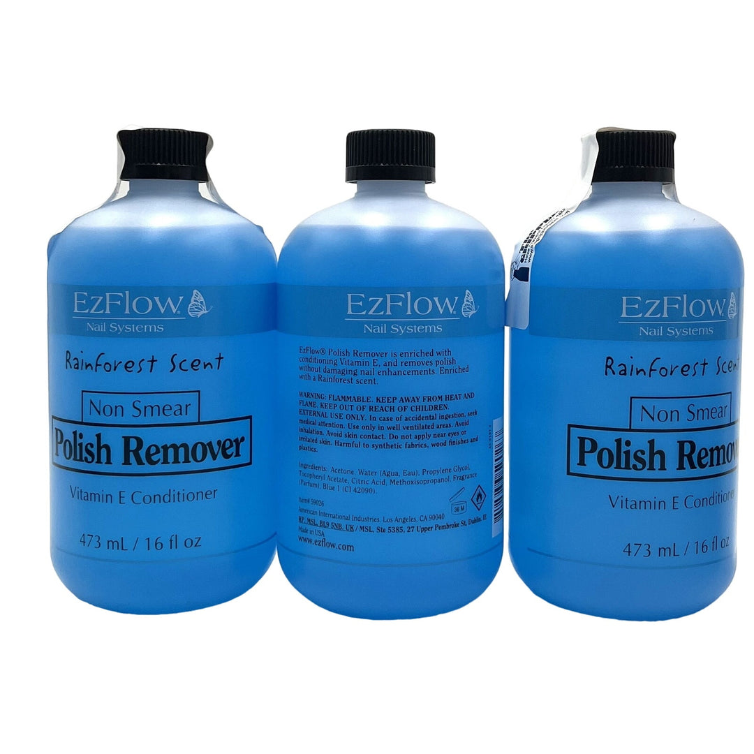 Ez Flow Polish Remover 16 oz-Rainforest Scent Non Smear-3 Pack