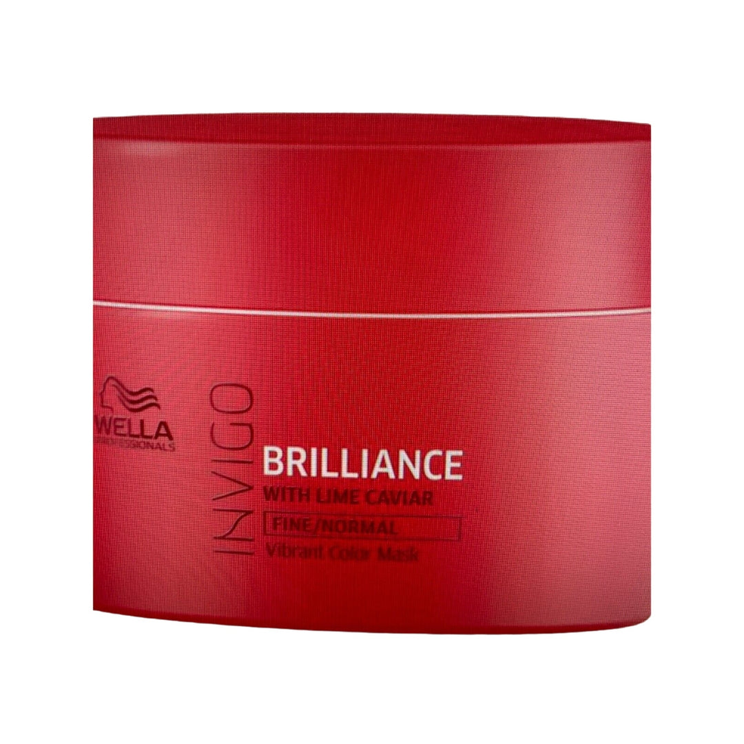 Wella Invigo Brilliance With Lime Caviar/Fine Normal Hair 5.07 oz-2 Pack