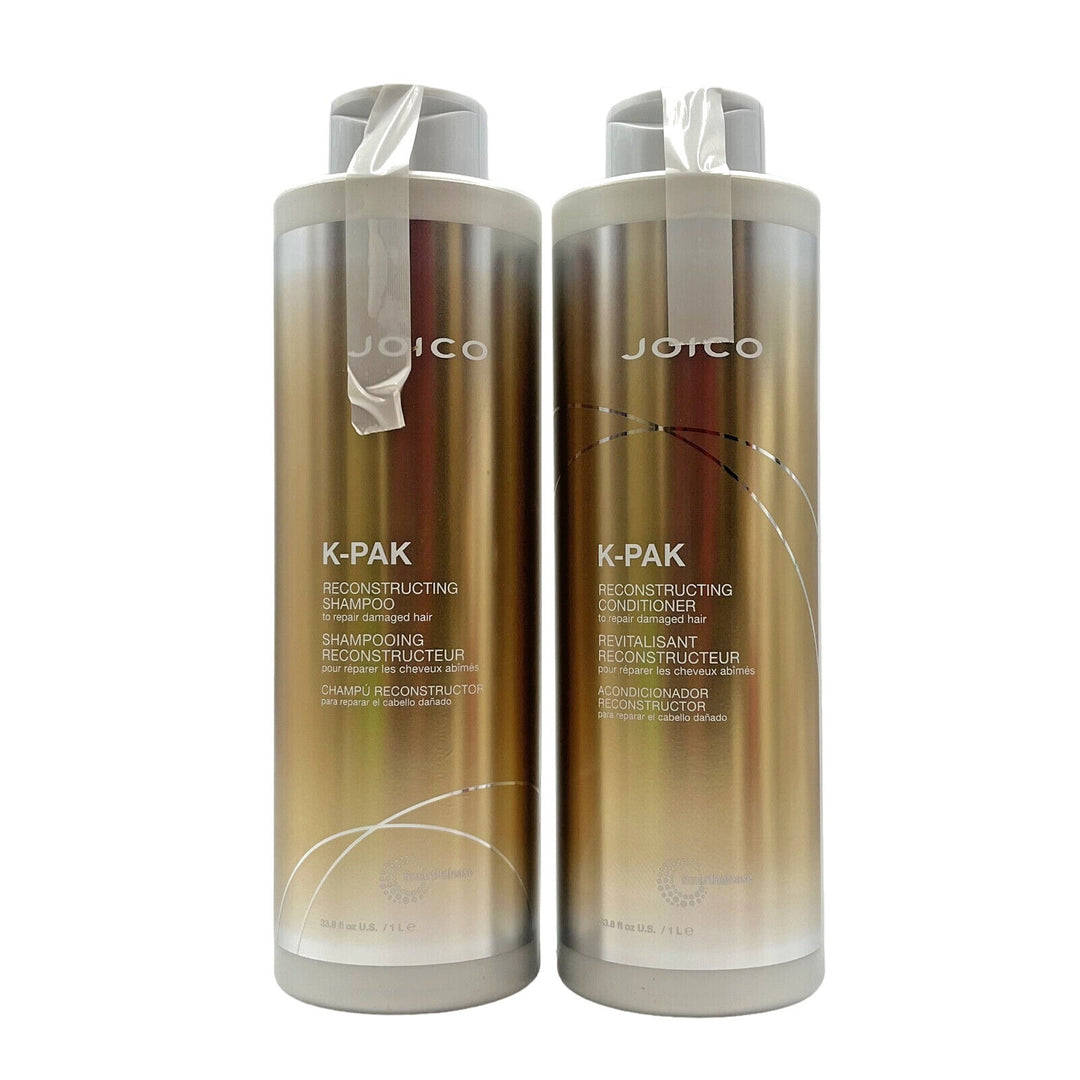 Joico K-Pak Reconstructing Shampoo & Conditioner - Damaged Hair 33.8 oz Duo