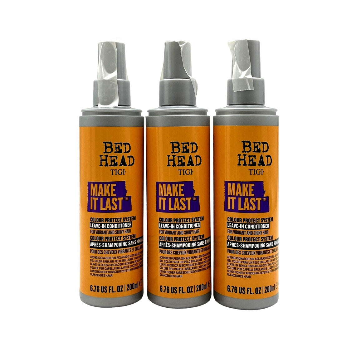 TIGI Bed Head Make It Last Leave In Conditioner/Vibrant & Shiny Hair 6.76 oz-3 P