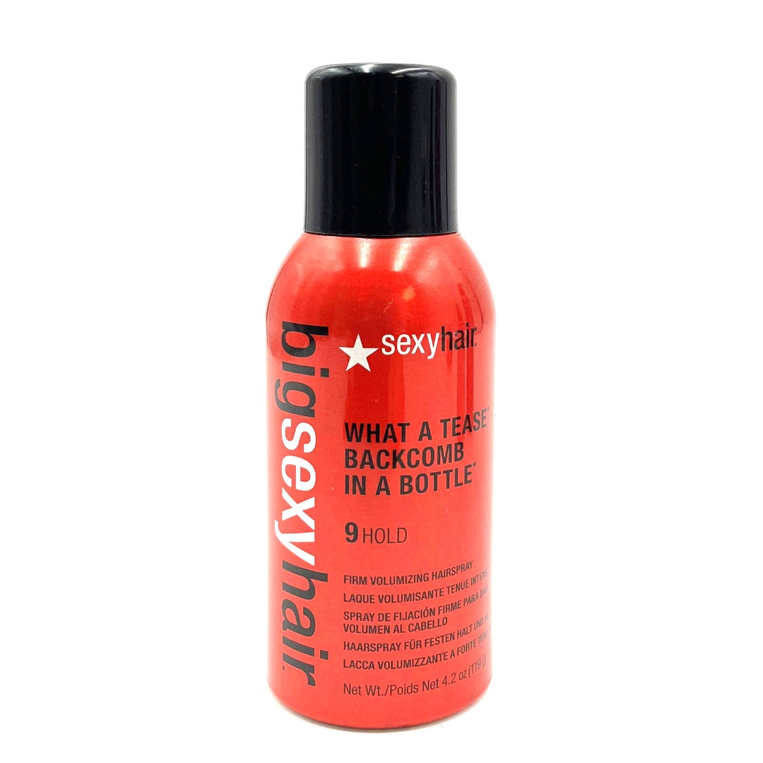 Sexy Hair What A Tease Backcomb In A Bottle Firm Volumizing Hairspray 4.2 oz