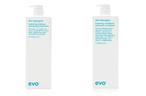 Evo The Therapist Hydrating Shampoo & Conditioner Liter duo