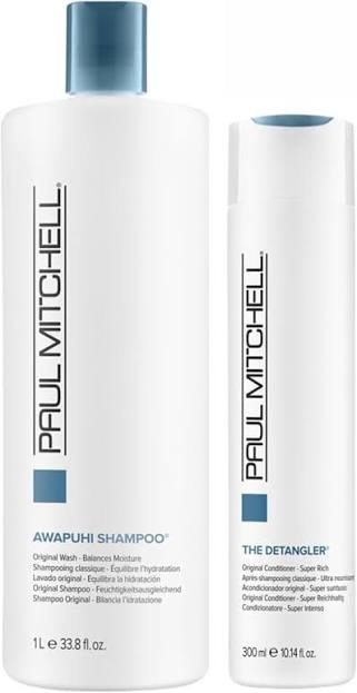 Paul Mitchell Awapuhi Shampoo 33.8 oz &amp; The Detangler 10.14 oz Duo