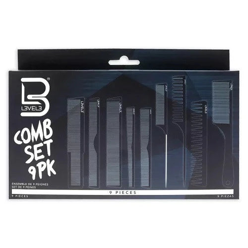 L3VEL3 Comb Set, 9 Pieces
