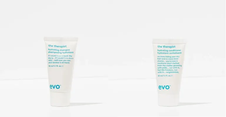 Evo The Therapist Hydrating Shampoo &amp; Conditioner 30ml (1.1oz) duo