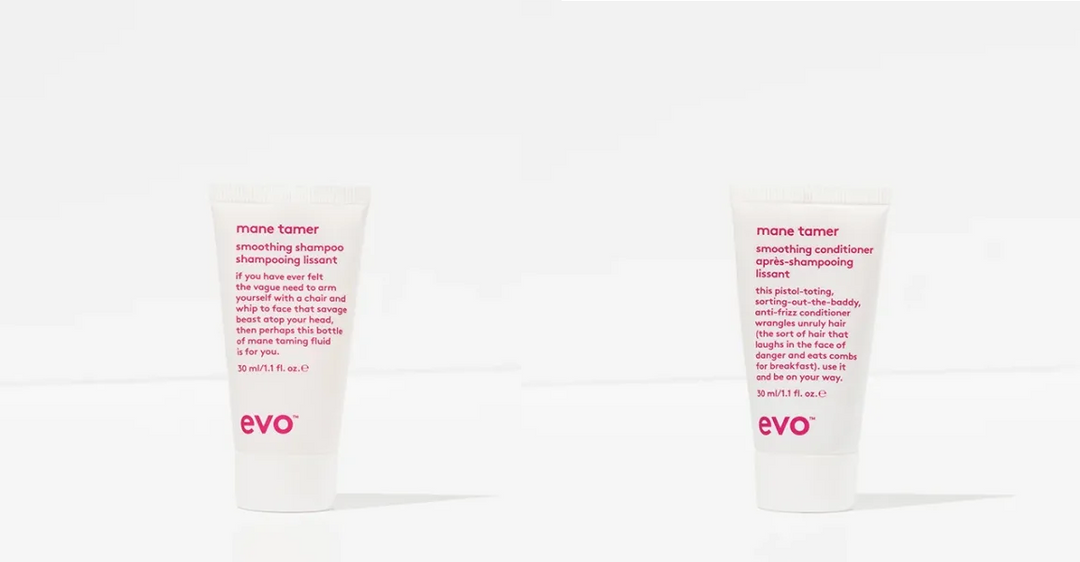 Evo Mane Tamer Smoothing Shampoo &amp; Conditioner 30ml (1.1oz) duo