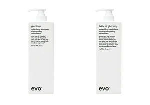 Evo Gluttony Volumising Shampoo & Conditioner Liter duo