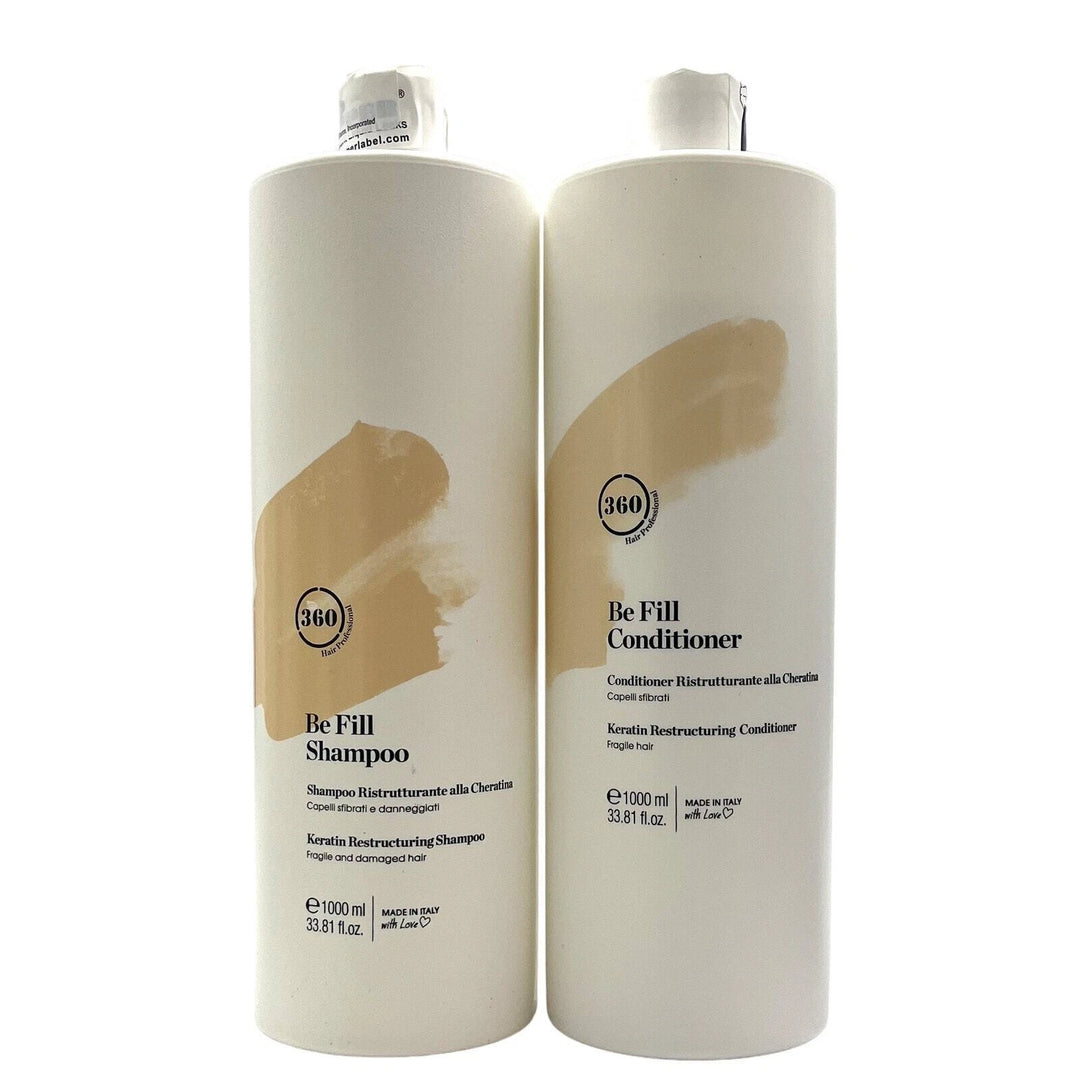 360 Be Fill Keratin Restructuring Shampoo & Conditioner 33.8 fl.oz Duo