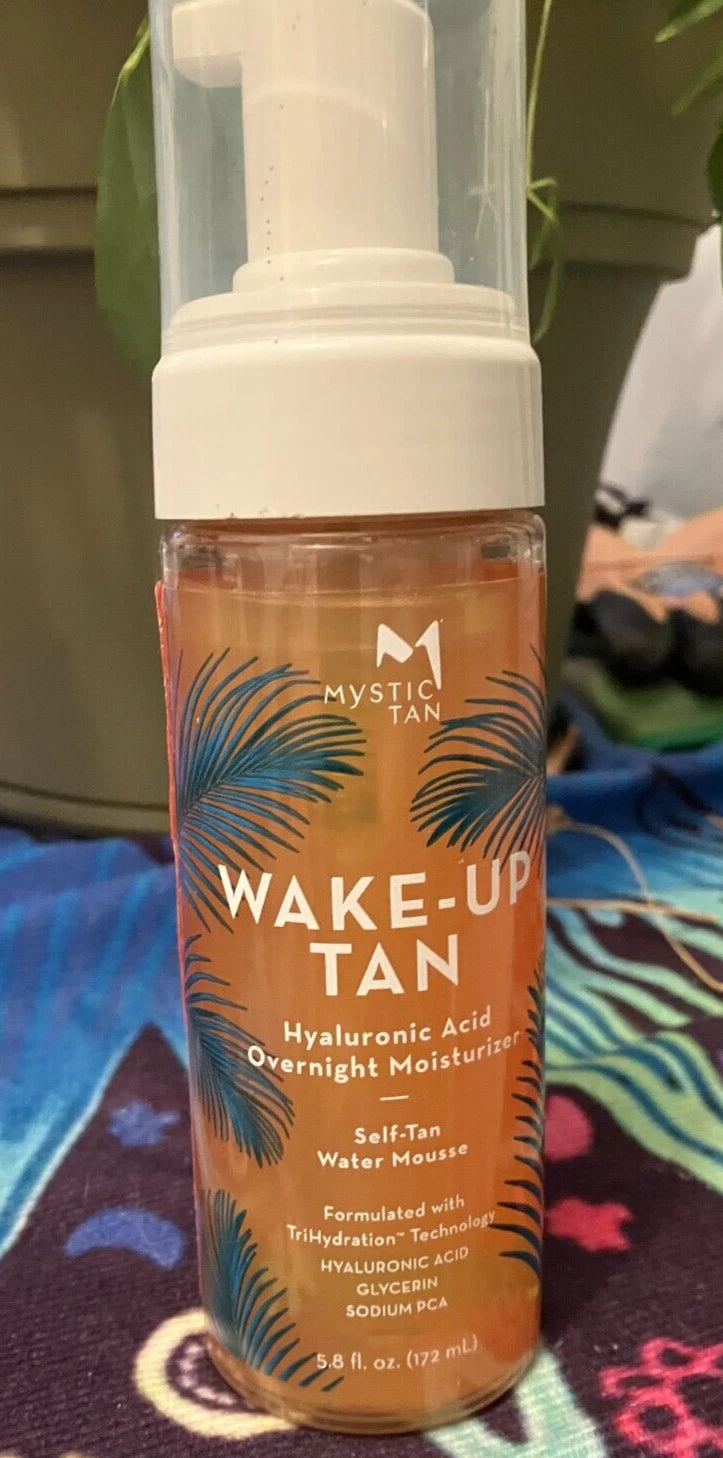Mystic Tan Wake Up Tan Hyaluronic Acid Overnight Moisturizer Self Tan Water Mousse 5.8 fl.oz
