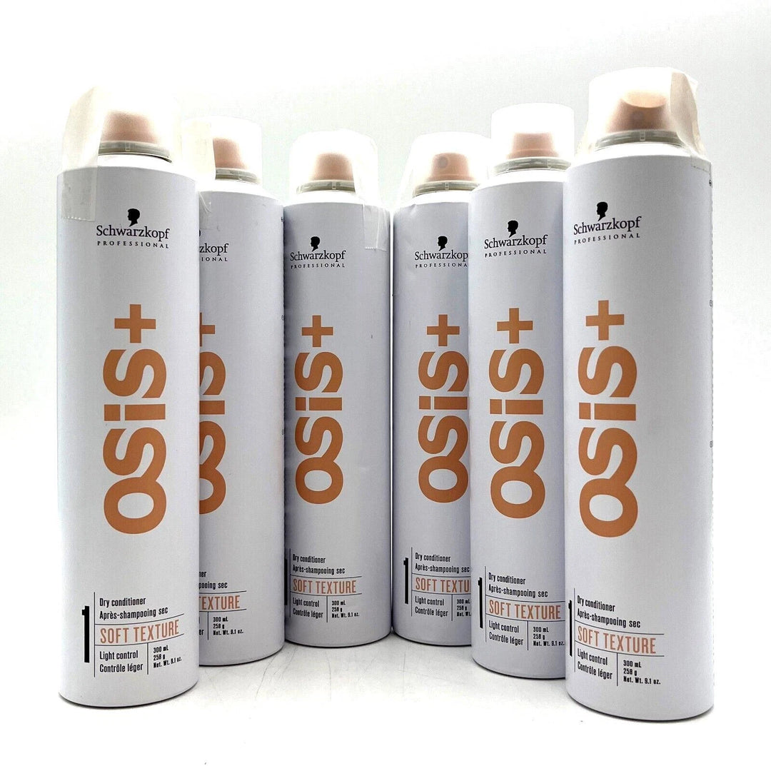 Schwarzkopf OSIS+ Dry Conditioner Soft Texture Light Control 9.1 oz-6 Pack