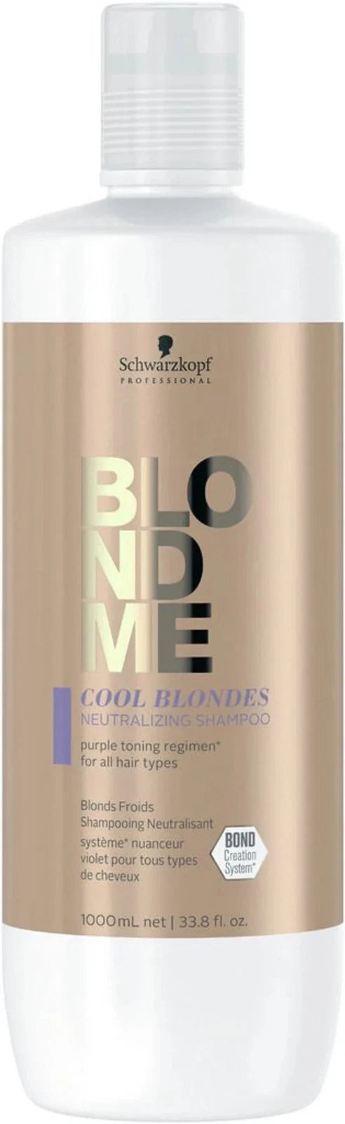 Schwarzkopf Blondme Cool Blondes Neutralizing Shampoo, 33.8 oz-expired