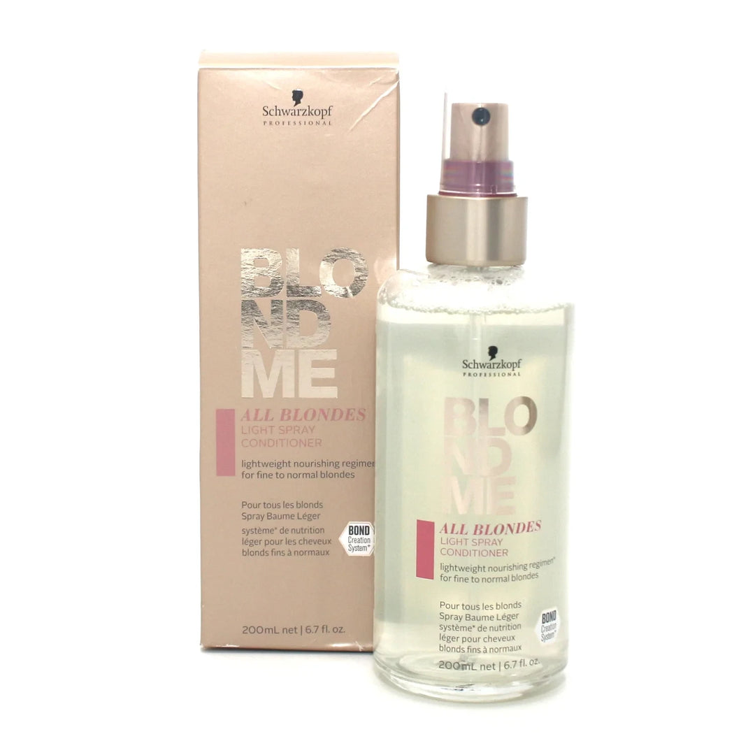 Schwarzkopf BlondMe All Blondes Light Spray Conditioner ~ 6.7 Oz.-expired
