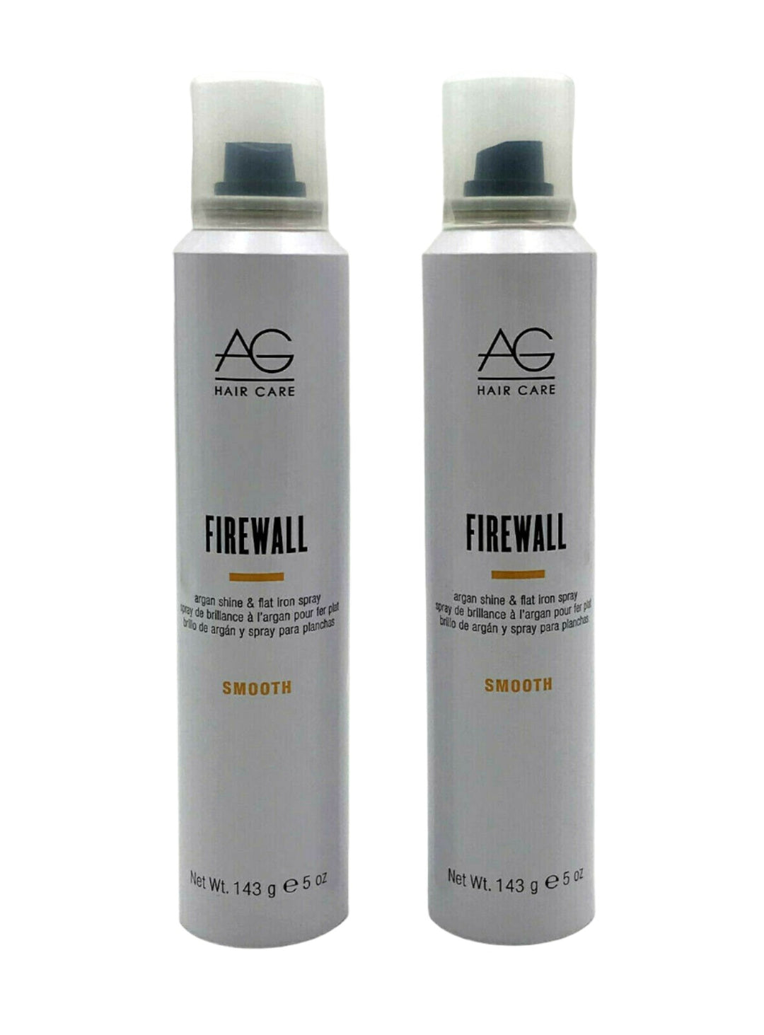 AG Hair Firewall Argan Shine & Flat Iron Spray 5 oz-Pack of 2