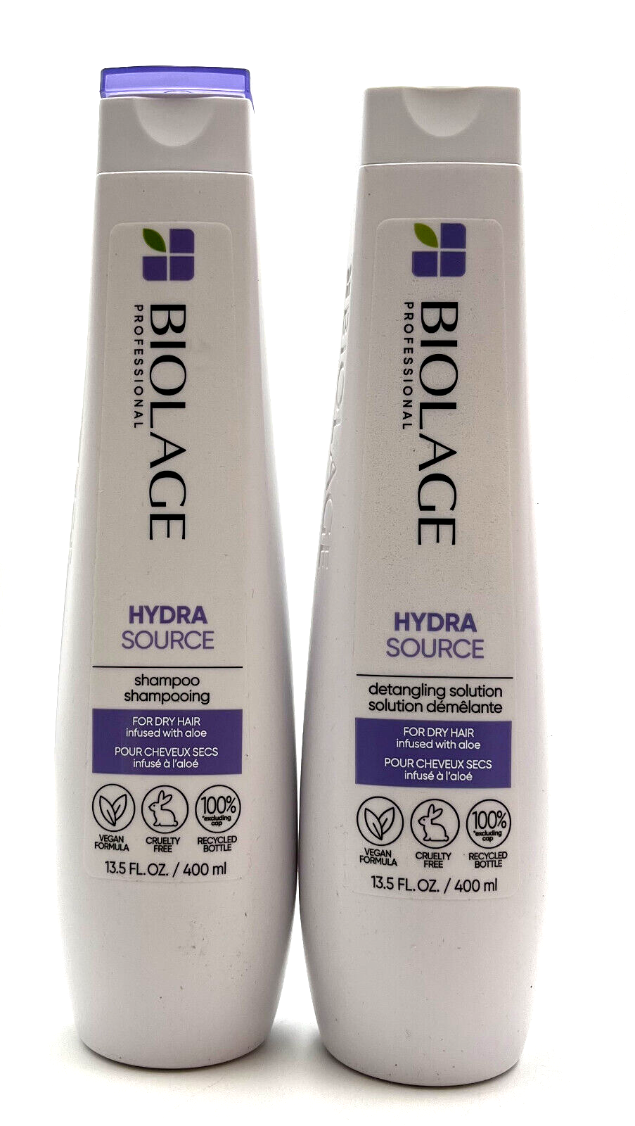 Biolage HydraSource Shampoo & Detangling Solution - Dry Hair 13.5 oz Duo