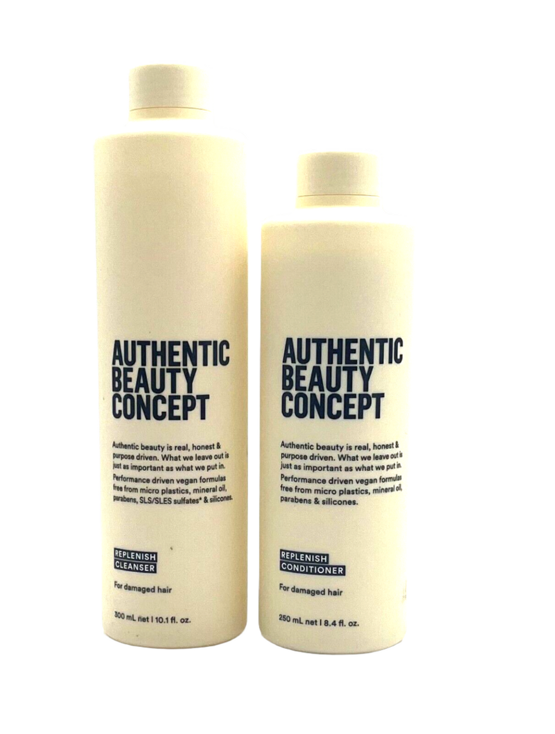 Authentic Beauty Concept Replenish Cleanser - Damaged Hair 10.1 oz & Conditioner 8.4 oz Duo