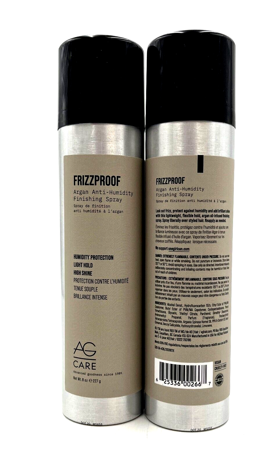 AG Care FrizzProof Argan Anti-Humidity Finishing Spray 8 oz