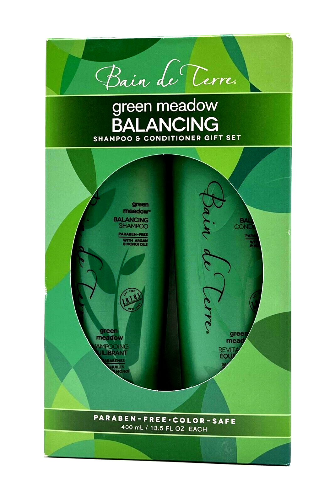 Bain De Terre Green Meadow Balancing Shampoo & Conditioner Holiday Gift Set