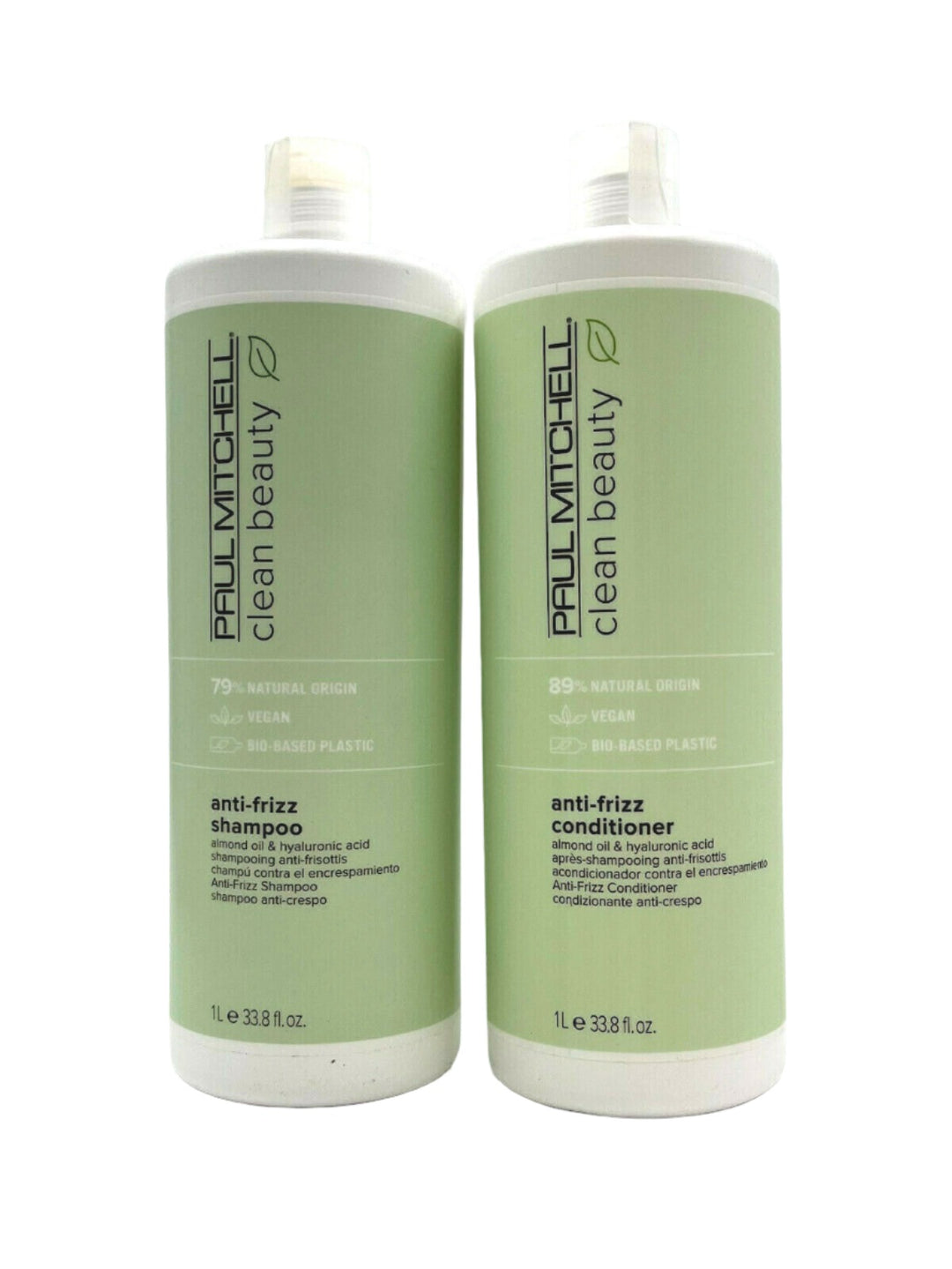 Paul Mitchell Clean Beauty Anti-Frizz Shampoo & Conditioner Vegan 33.8 oz