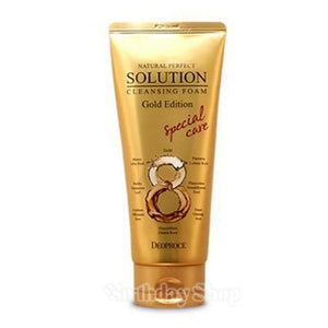 Deoproce Natural Perfect Solution Cleansing Foam Gold Edition 170g