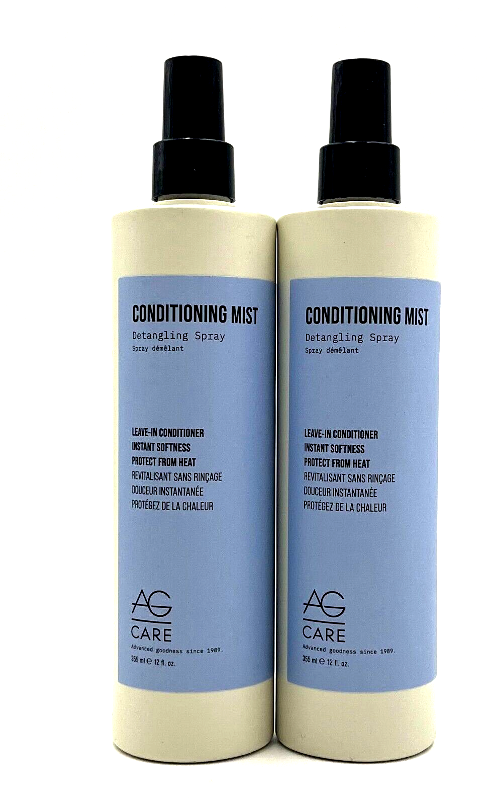 AG Care Conditioning Mist Detangling Spray Leave In Conditioner 12 oz New-2 Pack