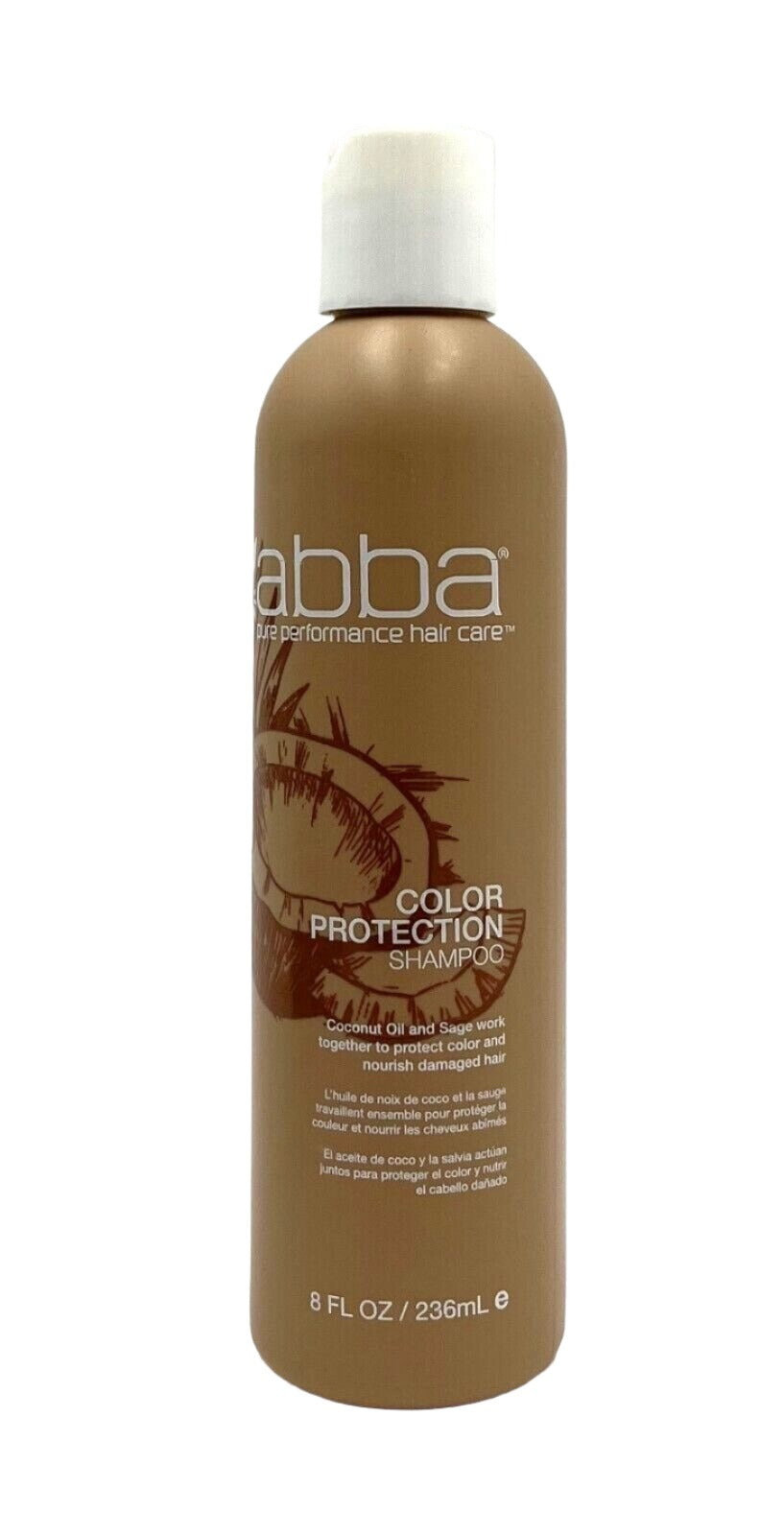 Abba Hair Care Color Protection Shampoo Coconut Oil & Sage - Damaged Hair 8 oz