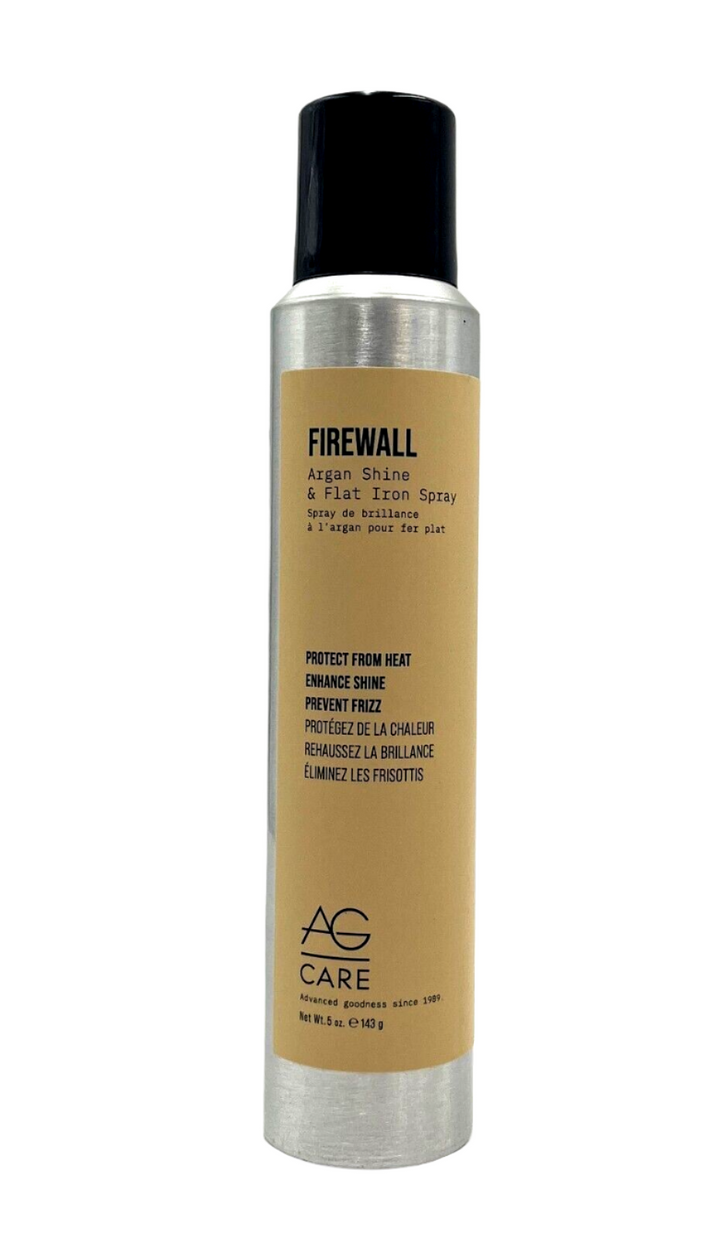 AG Care Firewall Argan Shine & Flat Iron Spray Protect From Heat 5 oz