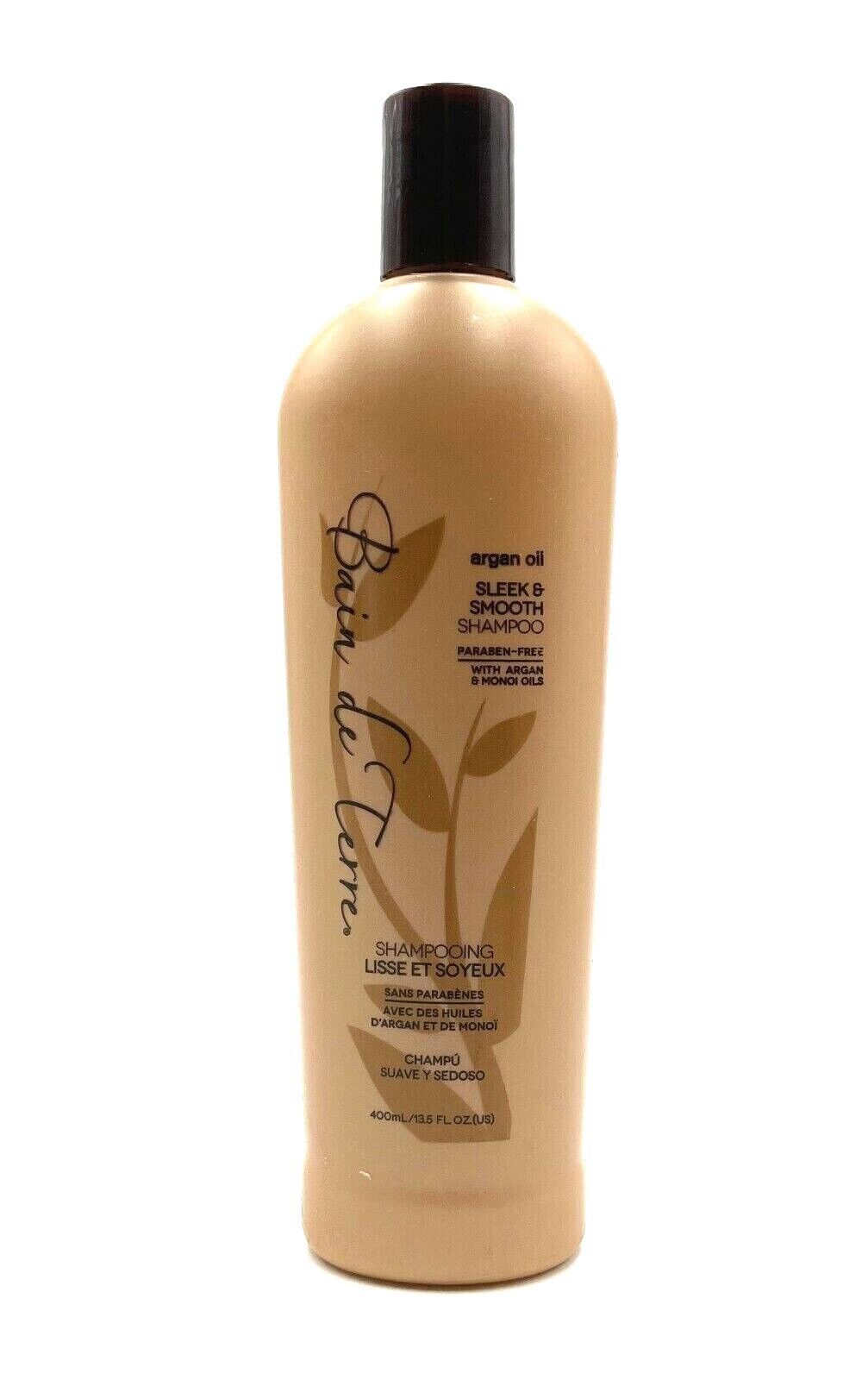 Bain De Terre Argan Oil Sleek & Smooth Shampoo With Argan & Monoi Oils 13.5 oz