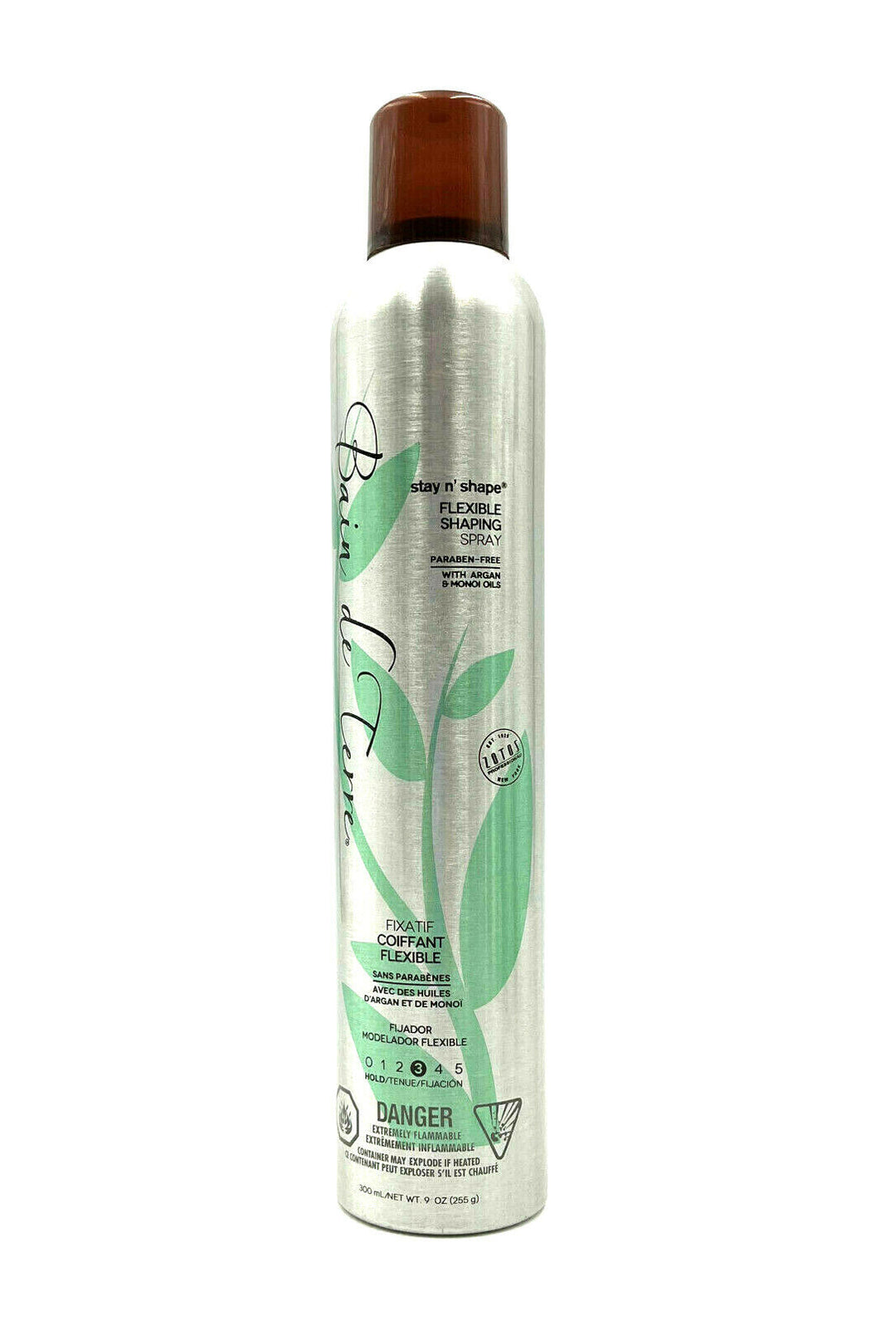 Bain De Terre Stay N Shape Flexible Shaping Spray Argan Monoi Oils 9 oz