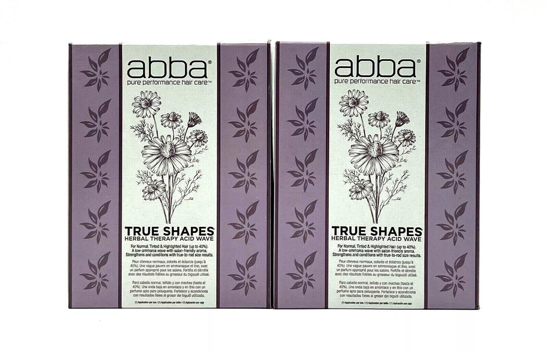 Abba True Shapes Herbal Therapy Acid Wave/Normal,Tinted, Highlighted Hair-2 Pack