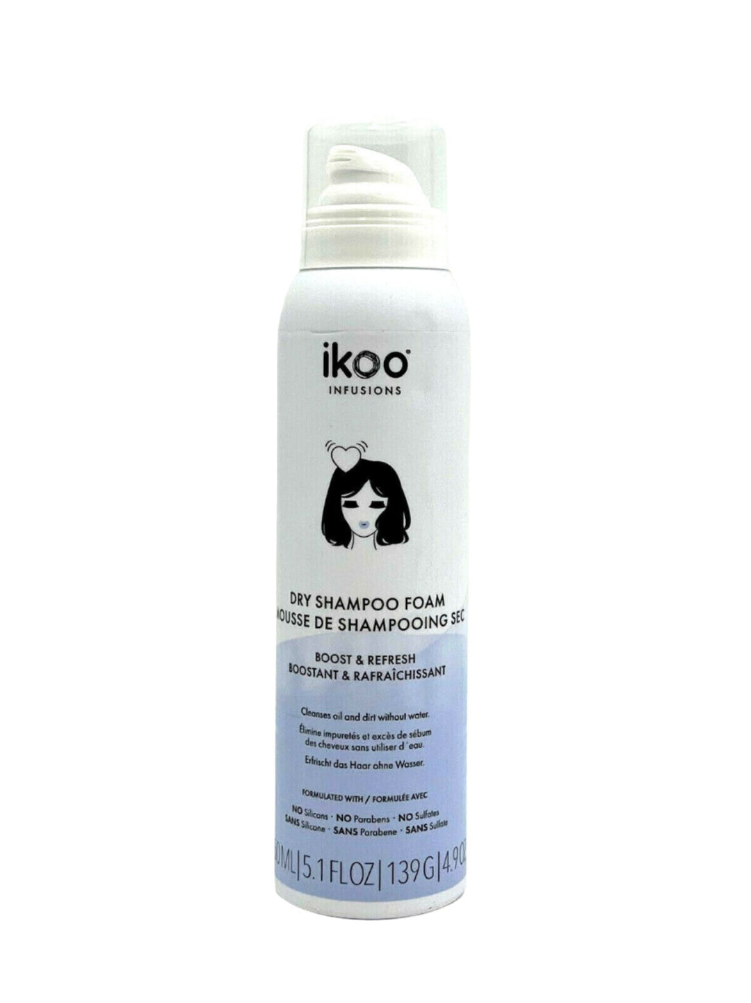 Ikoo Infusions Dry Shampoo Foam Boost & Refresh 5.1 oz