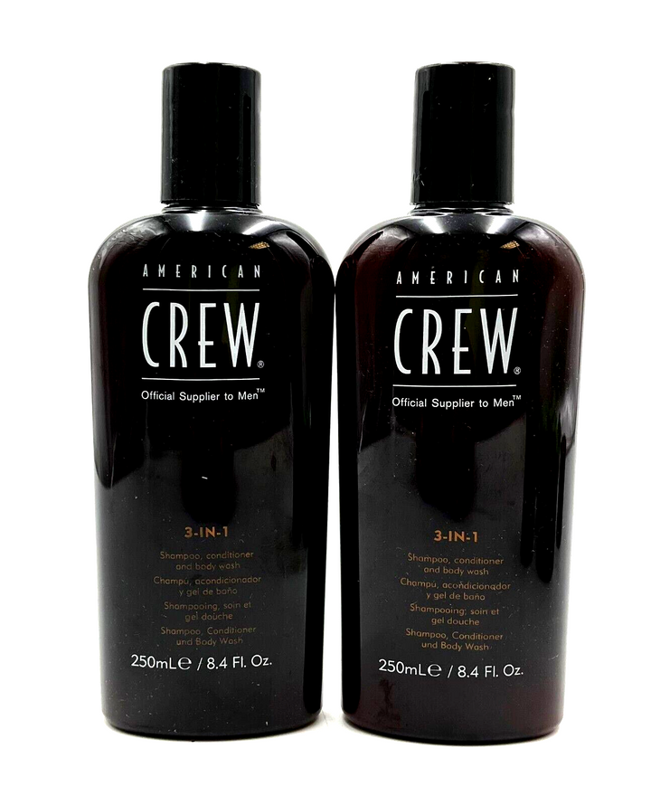 American Crew 3-IN-1 Shampoo, Conditioner, Body Wash 8.4 oz