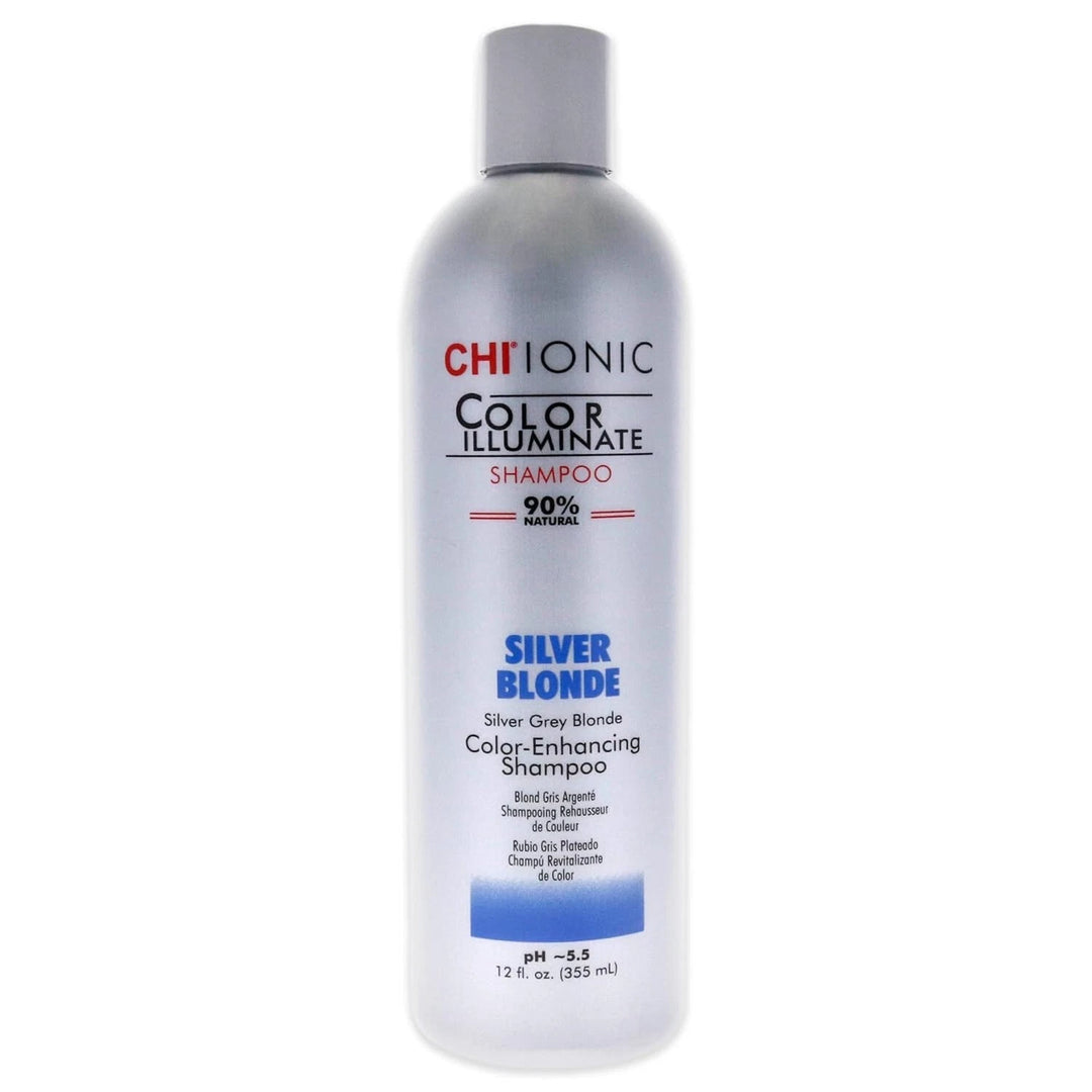 CHI Ionic Colur Illuminate Silver Blonde Color Enhancing Shampoo 90% Natural 12 fl.oz