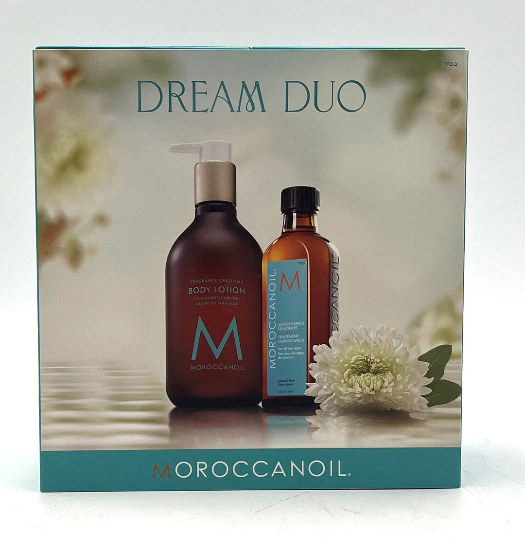 Moroccanoil Dream Duo Body Lotion 12.2 oz & Original Oil Treatment 3.4 oz