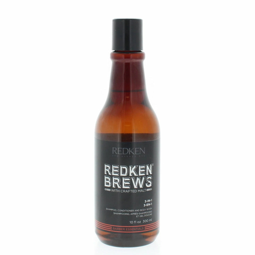 Redken Brews 3-IN-1 Shampoo Conditioner Body Wash 10 fl.oz