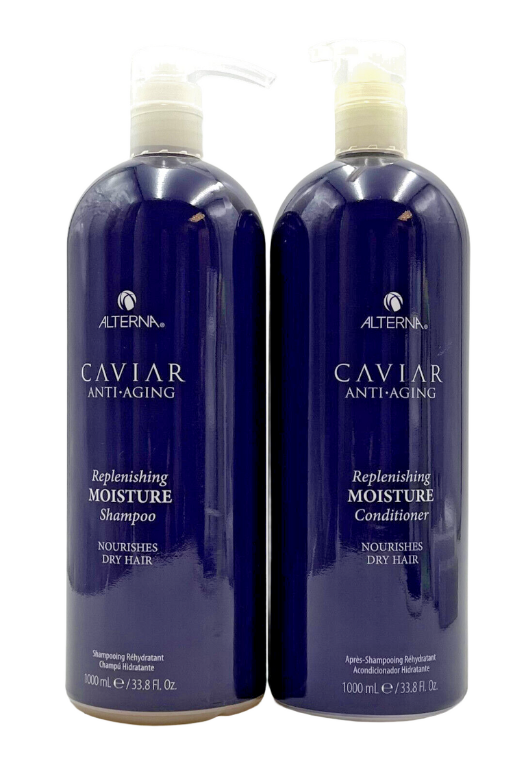 Alterna Caviar Anti-Aging Replenishing Moisture Shampoo & Conditioner 33.8 oz Duo