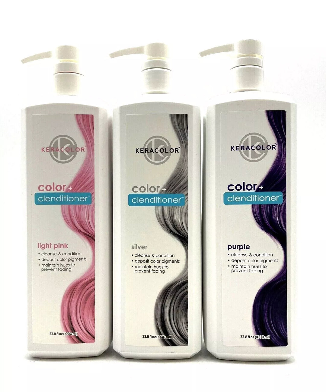 Keracolor Color + Clenditioner 33.8 oz-Choose Yours